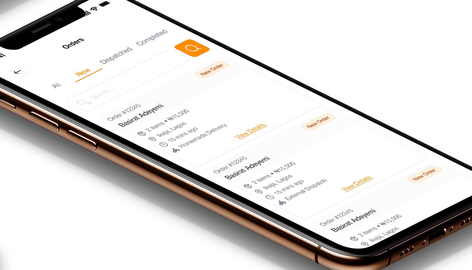 Homemade orders on iPhone, from the Nerdbug case study